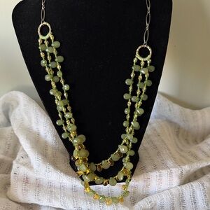 Elegant Green Beaded Necklace
